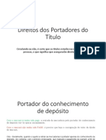 Títulos de Crédito: Warrant e Conhecimento de Depósito