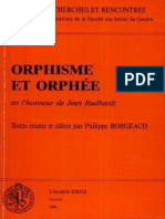 Bremmer J. N. 1991 Orpheus. From Guru To Gay, (W) P. Borgeaud (Ed.), Orphee ... J. Rudhardt