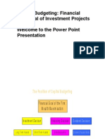 Capital Budgeting: Financial Appraisal of Investment Projects Welcome To The Power Point Presentation