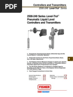 2500-249 Series Level-Trol Pneumatic Liquid Level Controllers and Transmitters