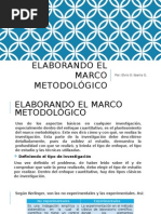 Elaborando El Marco Metodológico