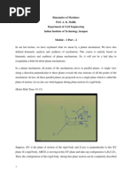 Kinematics of Machines Prof. A. K. Mallik Department of Civil Engineering Indian Institute of Technology, Kanpur