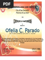 City of San Fernando Province of La Union: Ofelia C. Parado Leila G. Obra