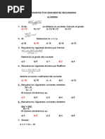 Preguntas Segundo de Secundaria Alg, Geom, Trigo, R.M.