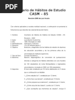 Inventario de Habitos de Estudio CASM