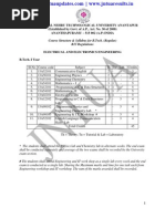 Jntua EEE R13 Syllabus