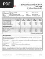 QSX15G8 Exhaust Datasheet PDF