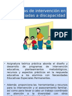 Estrategias de Intervención en NEE Asociadas A Discapacidad