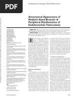 Aneurysmal Appearance of Medium-Sized Bronchi: A Peripheral Manifestation of Endobronchial Tuberculosis