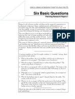 Six Basic Questions: Planning Research Papers 1