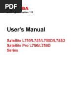 Toshiba Satellite L750 User Manual