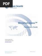 MorphoAccess Parameters Guide