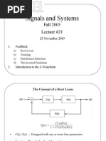 Signal and System Lecture 21