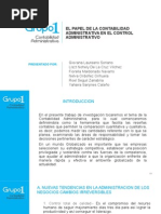 El Papel de La Contabilidad Administrativa en El Control Administrativo