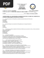 Examen Geografia. Primer Parcial. 2015.