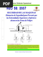 NEO-58 Seguridad de Las Máquinas - Distancias de Seguridad para Prevenir Que Las Extremidades Sup