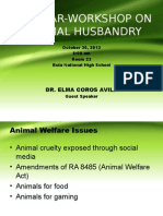 Seminar On Animal Welfare