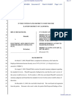 (TAG) Beckstrand v. Electronic Arts Group Long Term Disability Insurance Plan - Document No. 37