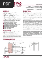 Features Description: LTC3810 100V Current Mode Synchronous Switching Regulator Controller