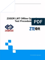 ZXSDR LMT Offline Operation Test Procedure