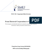 From Electoral Corporatism To Clientelism:: POSC 203: Comparing Political Systems