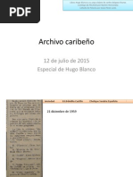 12 de Julio de 2015 Archivo Caribeño Hugo Blanco Definitivo