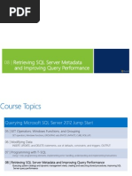 08 - Retrieving SQL Metadata and Improving SQL Performance