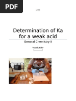 Lab 6 Determination of Ka