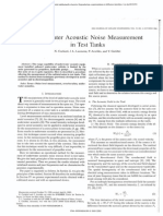 Underwater Acoustic Noise Measurement in Test Tanks