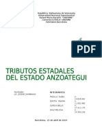 Trabajo Tributos Estadales Del Edo Anzoategui