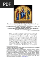 Byzantine Iconography of The Nativity of The Virgin Mary in The Light of A Homily of St. John Damascene