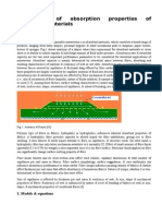 Calculation of Absorption Properties of Absorbent Materials