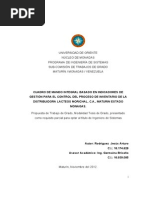 Cuadro de Mando Integral Basado en Indicadores de Gestión para El Control Del Proceso de Inventario de La Distribuidora Lacteos Morichal, C.a., Maturin Estado Monagas.