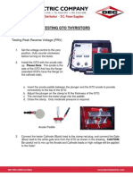 Testing Gto Thyristors: Testing Peak Reverse Voltage (PRV)