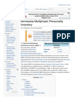 Minnesota Multiphasic Personality Inventory Test