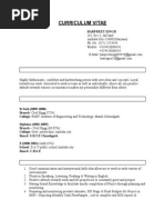 Resume Civil Engineer