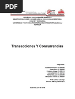 Transacciones y Concurrencias