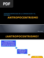 ANTROPOCENTRISMO