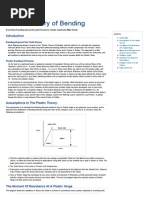 Plastic Theory of Bending - Materials - Engineering Reference With Worked Examples PDF