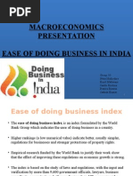 Ease of Doing Business in India 