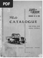 Land Rover Series II & IIA Parts Catalogue