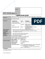 Curriculum Vitae: Chintu Saha