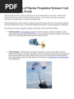 Marine Propulsion Systems