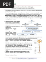 11 Biology Notes ch21 Neural Control and Coordination PDF