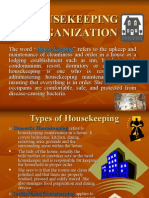 Housekeeping Organization Lecture Note