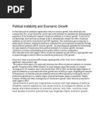 Political Instability and Economic Growth