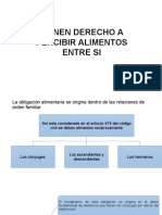 Tienen Derecho A Percibir Alimentos Entre Si