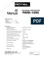 Service Manual - Rotel RMB 1095