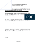 Sistema de Control Realimentado en Un Intercambiador de Calor