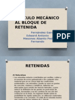 Cálculo Mecánico Al Bloque de Retenida